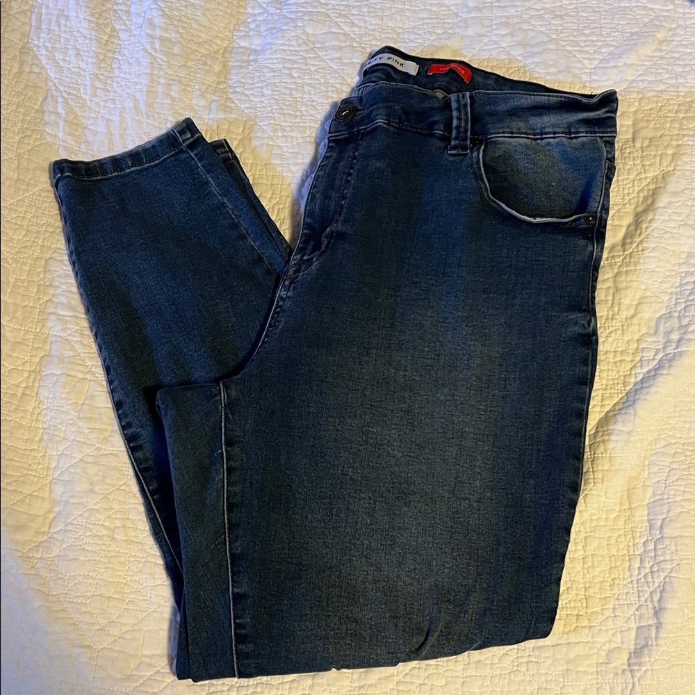 Celebrity Pink Dark Blue Denim Jegging Jeans The Spice